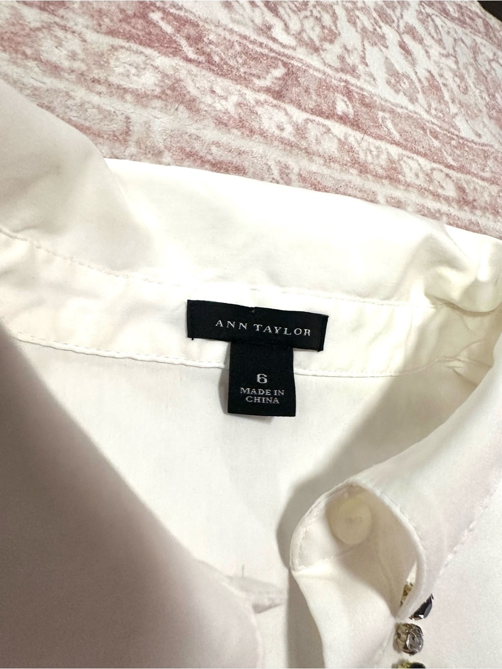 Ann Taylor ✨ Crystal Embellished Button Down - Picture 4 of 11